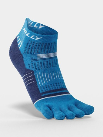 HILLY Skarpetki do biegania z palcami TOE SOCKLET electric blue/mid blue/white