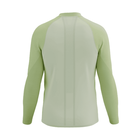 COMPRESSPORT Koszulka biegowa męska TRAIL HZ LS T-SHIRT sugar/shadow lime