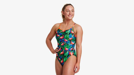 FUNKITA Strój kąpielowy damski jednoczęściowy DIAMOND BACK ONE PIECE jungle bungle