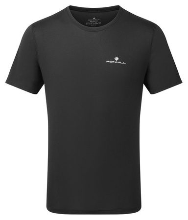 RONHILL Koszulka biegowa męska CORE S/S TEE black/bright white