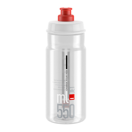 ELITE Bidon JET 550 ml przeźroczysto-czerwony