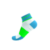 COMPRESSPORT Skarpetki do biegania ULTRA TRAIL LOW SOCKS V2.0 norse blue/neon green