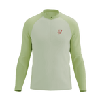 COMPRESSPORT Koszulka biegowa męska TRAIL HZ LS T-SHIRT sugar/shadow lime