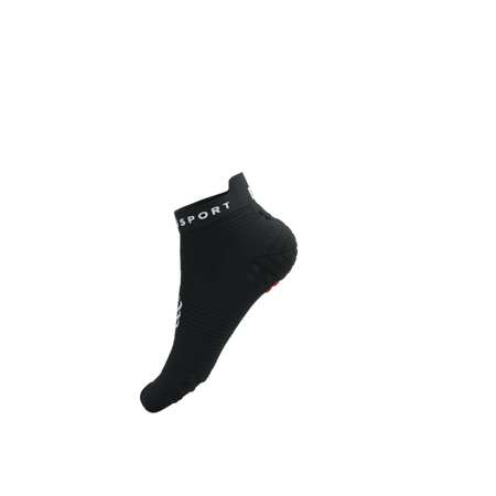 COMPRESSPORT Skarpetki do biegania krótkie PRORACING SOCKS V4 RUN LOW black/white