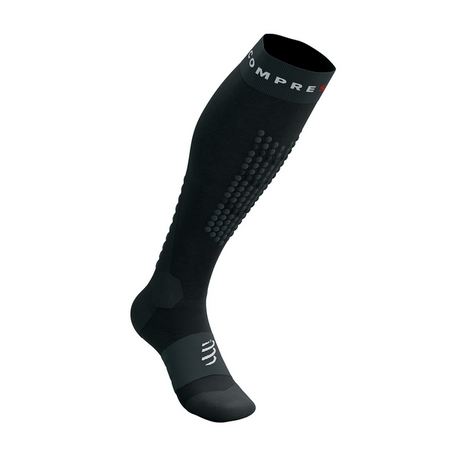 COMPRESSPORT Skarpety kompresyjne narciarskie ALPINE SKI FULL SOCKS black/steel grey