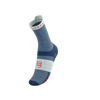 COMPRESSPORT Skarpetki do biegania wysokie PRORACING SOCKS V4 RUN HIGH blues/sugar