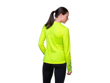 RONHILL Koszulka do biegania damska z długim rękawem TECH REFLECT L/S TEE fluo yellow/reflect