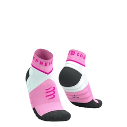 COMPRESSPORT Skarpetki do biegania ULTRA TRAIL LOW SOCKS V2.0 begonia/neon pink