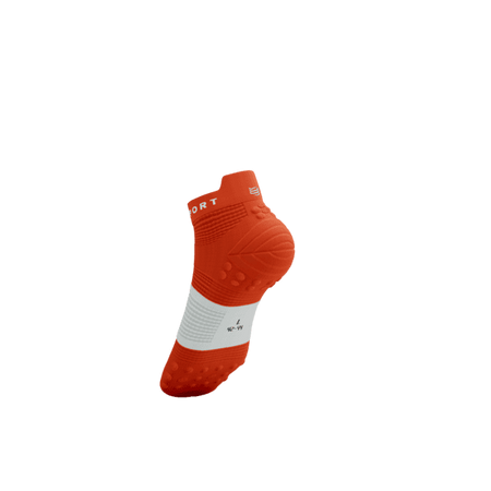 COMPRESSPORT Skarpetki do biegania krótkie PRORACING SOCKS V4 RUN LOW tigerlily/white