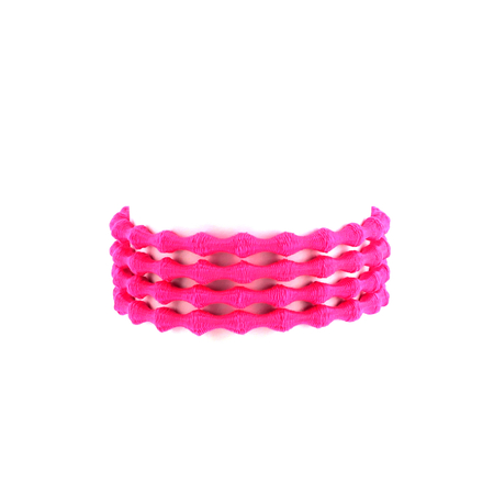 XTENEX Elastyczne sznurówki sportowe XTENEX XH200 HYBRID fluo pink