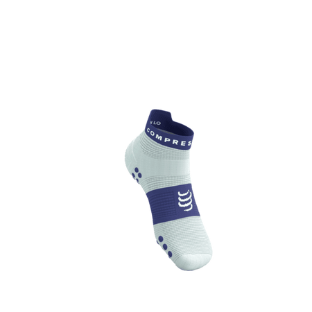 COMPRESSPORT Skarpetki do biegania krótkie PRORACING SOCKS V4 RUN LOW star white/orient blue