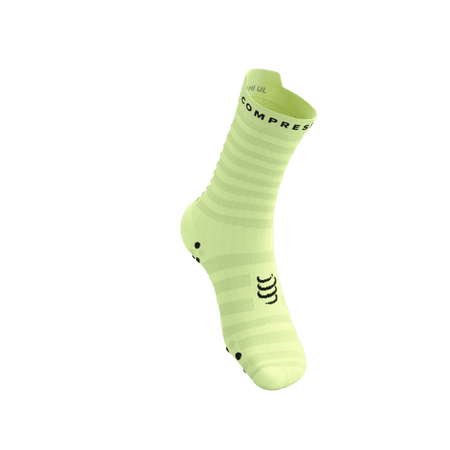 COMPRESSPORT Skarpetki do biegania PRORACING SOCKS V4 ULTRALIGHT RUN HIGH shadow lime/black