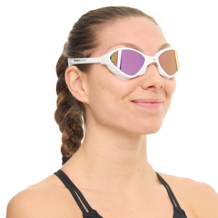 BUDDYSWIM Okulary do pływania OZEANX white/iridium mirror