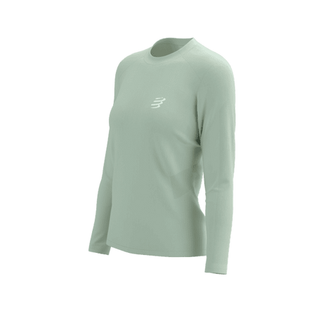 COMPRESSPORT Koszulka biegowa damska z długim rękawem PERFORMANCE LS T-SHIRT aqua