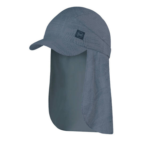 BUFF Czapka do biegania SAHARA PACK CAP tiho light grey