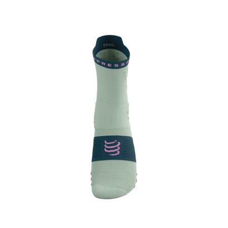 COMPRESSPORT Skarpetki do biegania trailowe PRORACING SOCKS V4 TRAIL aqua/stargazer/cyclamen
