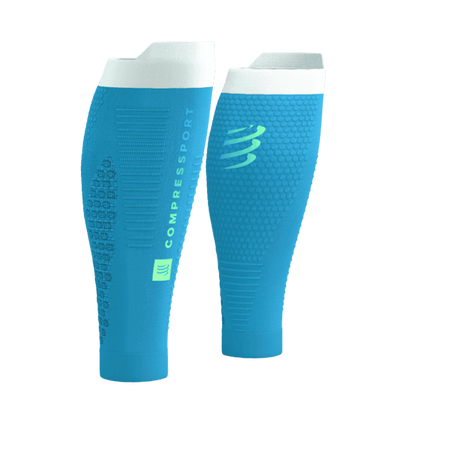 COMPRESSPORT Opaski kompresyjne na łydki R2V3 norse blue/white