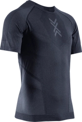 X-BIONIC Koszulka do biegania z krótkim rękawem męska XCEED RUN SHIRT black/rhino grey