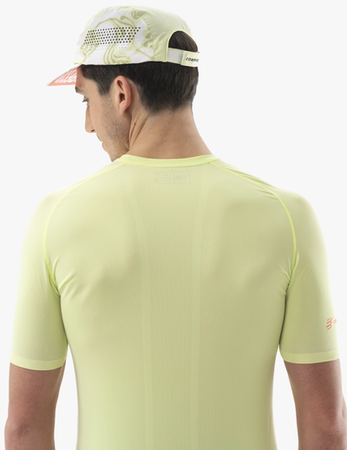 COMPRESSPORT Koszulka biegowa męska TRAIL RACING SS T-SHIRT shadow lime