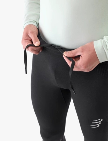 COMPRESSPORT Legginsy biegowe męskie WINTER RUNNING LEGGING black