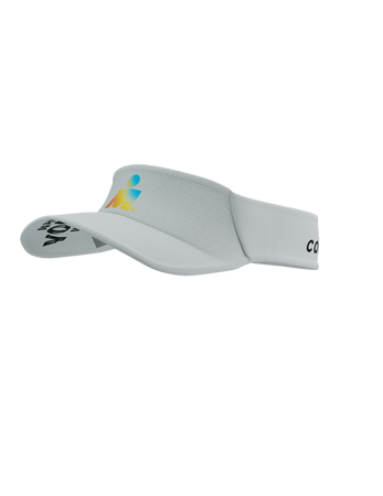 COMPRESSPORT Daszek biegowy VISOR ULTRALIGHT IRONMAN 2025 white sunrise
