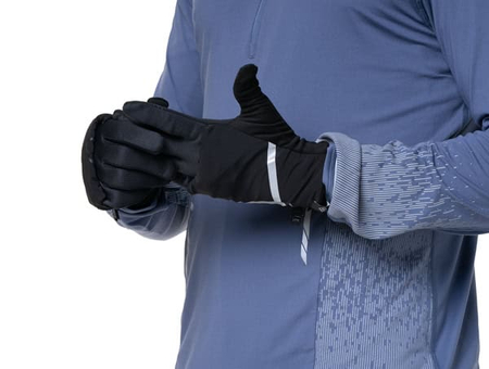 RONHILL Rękawiczki biegowe WIND-BLOCK CONVERTIBLE GLOVE all black
