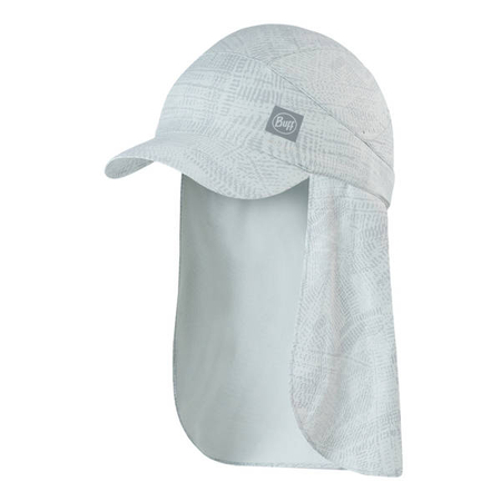 BUFF Czapka do biegania SAHARA PACK CAP tiho light grey