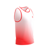 COMPRESSPORT Koszulka biegowa PERFORMANCE SINGLET fluo red/white