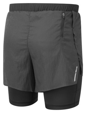 RONHILL Spodenki do biegania męskie TECH RACE TWIN SHORT all black