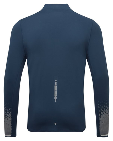 RONHILL Bluza biegowa męska TECH REFLECT 1/2 ZIP dark navy/reflect