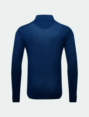 RONHILL Bluza biegowa męska TECH MERINO 1/2 ZIP dark navy/oxide