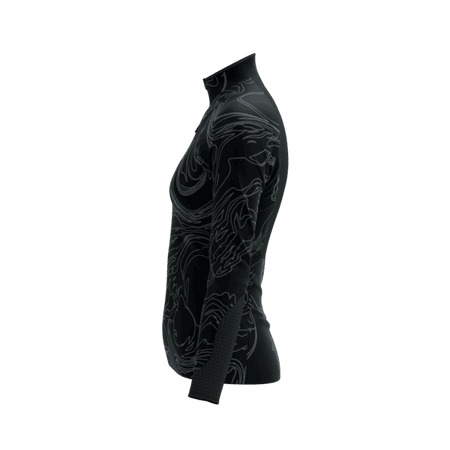 COMPRESSPORT Kurtka biegowa damska HURRICANE WINDPROOF JACKET AURORA black/aurora
