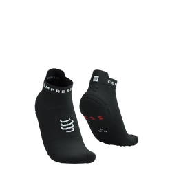 COMPRESSPORT Skarpetki do biegania krótkie PRORACING SOCKS V4 RUN LOW black/white