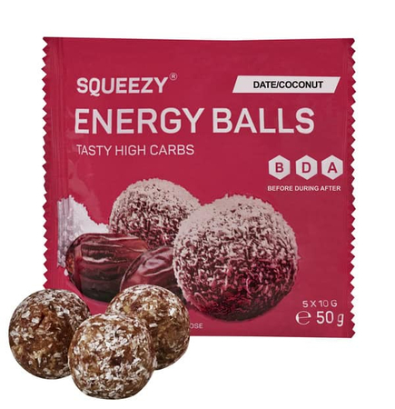 SQUEEZY Energetyczne kulki mocy ENERGY BALLS 50 g daktyle/kokos