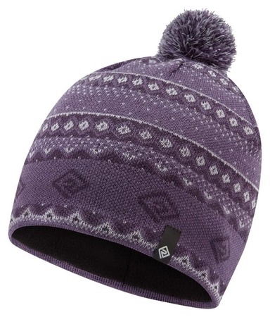 RONILL Czapka do biegania WINTER BOBBLE HAT dark iris/white