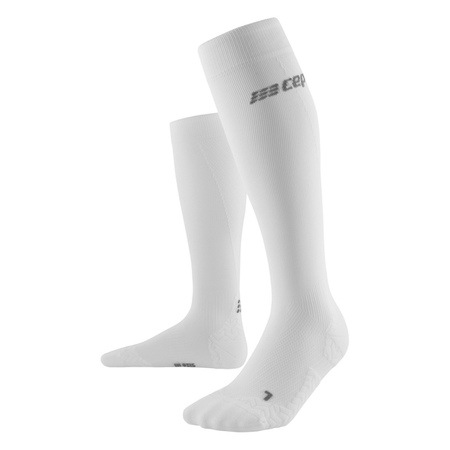 CEP Skarpety kompresyjne męskie ULTRALIGHT SOCKS TALL V3 white