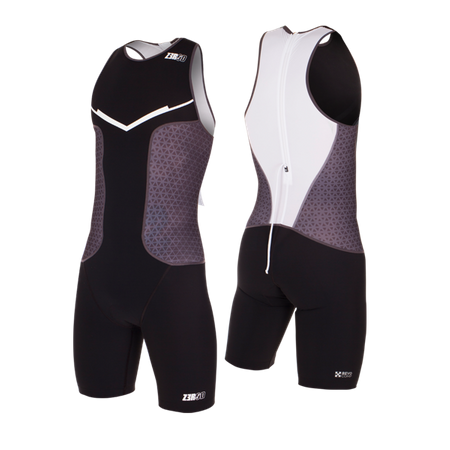 ZEROD Strój triathlonowy męski RACER TRISUIT czarny