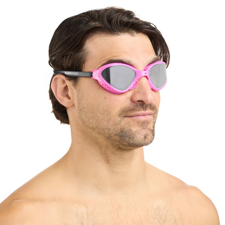 BUDDYSWIM Okulary do pływania OZEAN pink-black/smoke