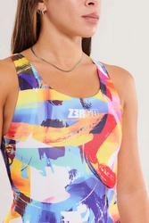 ZEROD Strój kąpielowy damski jednoczęściowy ONE PIECE SCULPT brushwave