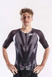 ZEROD Koszulka triathlonowa męska RACER TT SINGLET Black Vivacity