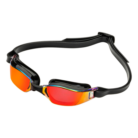 AQUA SPHERE Okularki pływackie XCEED Red Titanium Mirror
