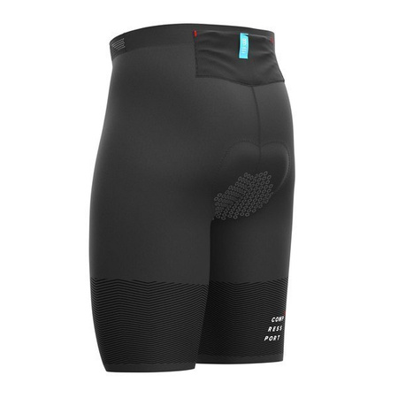 COMPRESSPORT Triathlonowe spodenki kompresyjne TRI UNDER CONTROL SHORT black