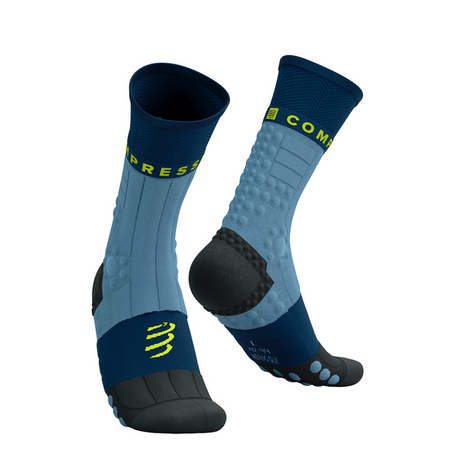 COMPRESSPORT Skarpetki do biegania zimowe PRORACING SOCKS WINTER TRAIL denim/poseidon