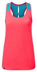 RONHILL Koszulka biegowa damska TECH REVIVE RACER VEST różowa