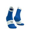 COMPRESSPORT Skarpetki do biegania wysokie PRORACING SOCKS V4 RUN HIGH princess blue/white