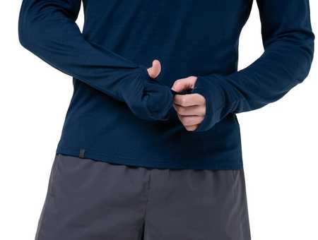 RONHILL Bluza biegowa męska TECH MERINO 1/2 ZIP dark navy/oxide