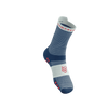 COMPRESSPORT Skarpetki do biegania wysokie PRORACING SOCKS V4 RUN HIGH blues/sugar