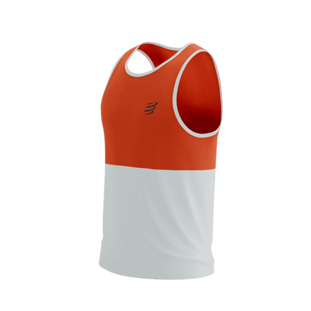 COMPRESSPORT Koszulka biegowa PERFORMANCE SINGLET tigerlily/star white