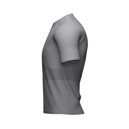 COMPRESSPORT Koszulka biegowa TRAIL HALF-ZIP FITTED SS TOP szara