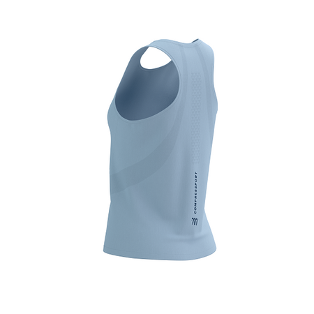 COMPRESSPORT Koszulka biegowa damska PERFORMANCE SINGLET cashmere blue